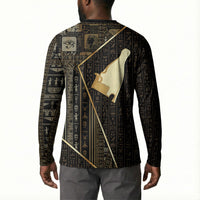 Egypt Hedjet Crown Button Sweatshirt Ancient Mythology Upper Pharaoh