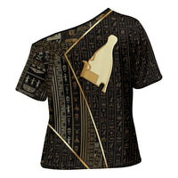 Egypt Hedjet Crown Cross Shoulder Shirt Ancient Mythology Upper Pharaoh