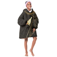 Egypt Hedjet Crown Kid Wearable Blanket Hoodie Ancient Mythology Upper Pharaoh