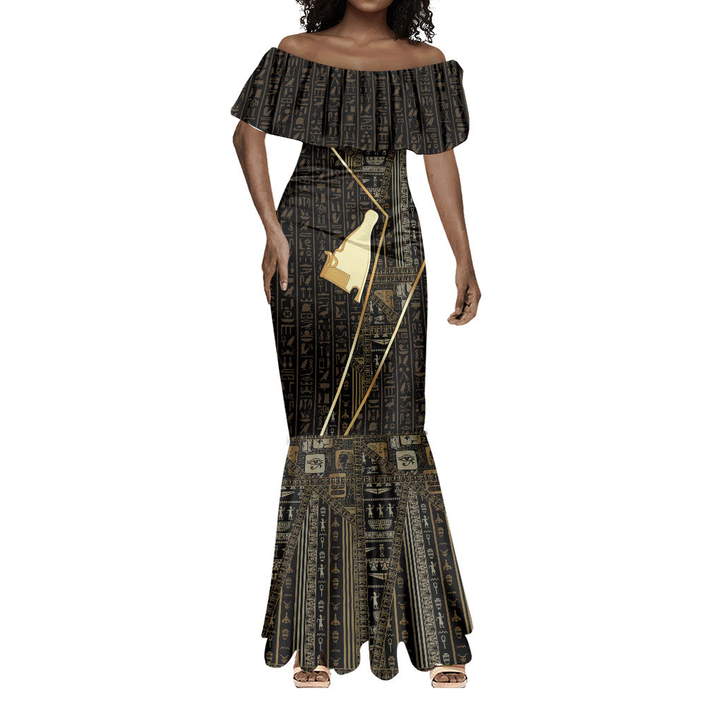 Egypt Hedjet Crown Mermaid Dress Ancient Mythology Upper Pharaoh