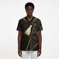 Egypt Hedjet Crown Scrub Top Ancient Mythology Upper Pharaoh