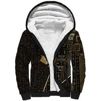 Egypt Hedjet Crown Sherpa Hoodie Ancient Mythology Upper Pharaoh