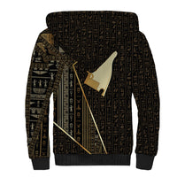 Egypt Hedjet Crown Sherpa Hoodie Ancient Mythology Upper Pharaoh