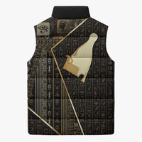 Egypt Hedjet Crown Sleeveless Puffer Jacket Ancient Mythology Upper Pharaoh