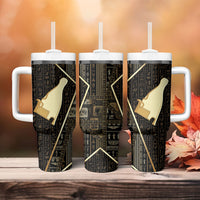 Egypt Hedjet Crown Tumbler With Handle Ancient Mythology Upper Pharaoh