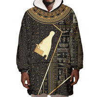 Egypt Hedjet Crown Wearable Blanket Hoodie Ancient Mythology Upper Pharaoh