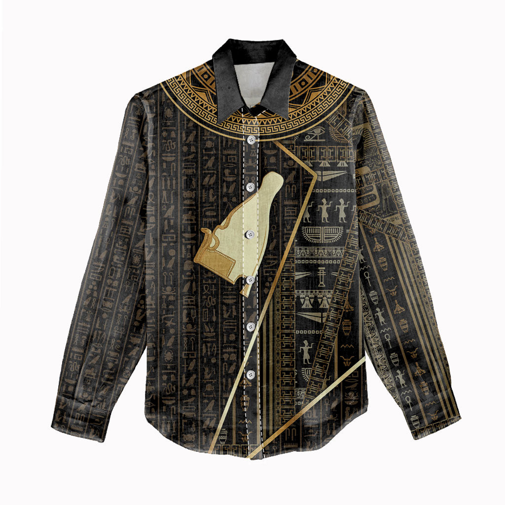 Egypt Hedjet Crown Women Casual Shirt Ancient Mythology Upper Pharaoh