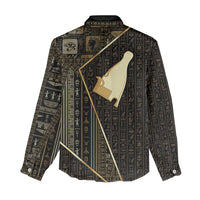 Egypt Hedjet Crown Women Casual Shirt Ancient Mythology Upper Pharaoh