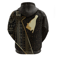 Egypt Hedjet Crown Zip Hoodie Ancient Mythology Upper Pharaoh