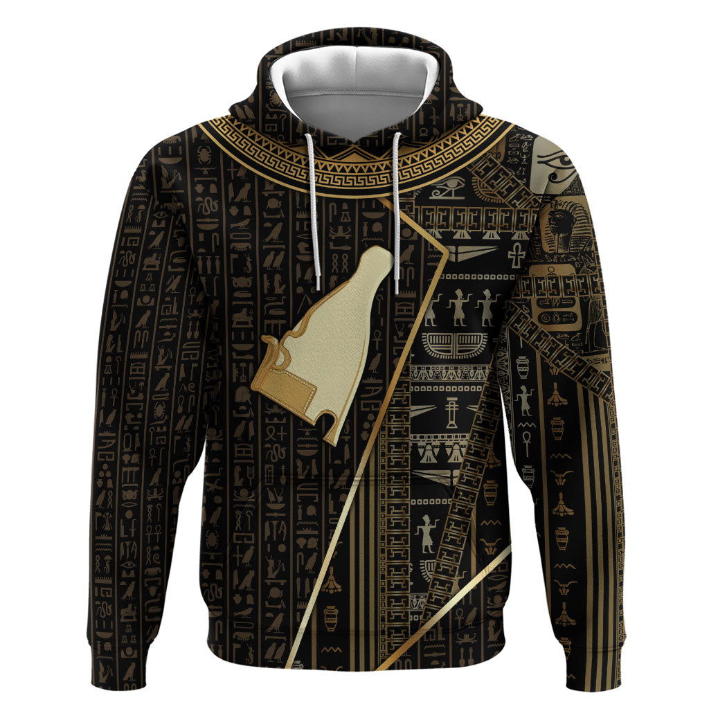 Egypt Hedjet Crown Zip Hoodie Ancient Mythology Upper Pharaoh
