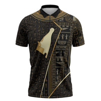 Egypt Hedjet Crown Zipper Polo Shirt Ancient Mythology Upper Pharaoh