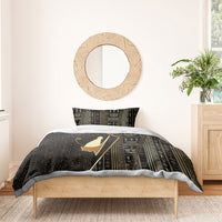 Egypt Pschent Crown Bedding Set Ancient Mythology Unified Pharaoh