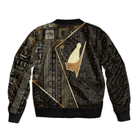 Egypt Pschent Crown Bomber Jacket Ancient Mythology Unified Pharaoh