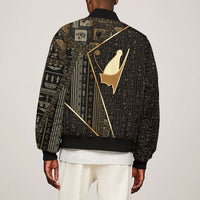 Egypt Pschent Crown Bomber Jacket Ancient Mythology Unified Pharaoh