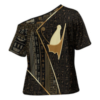 Egypt Pschent Crown Cross Shoulder Shirt Ancient Mythology Unified Pharaoh