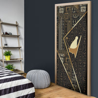 Egypt Pschent Crown Door Cover Ancient Mythology Unified Pharaoh