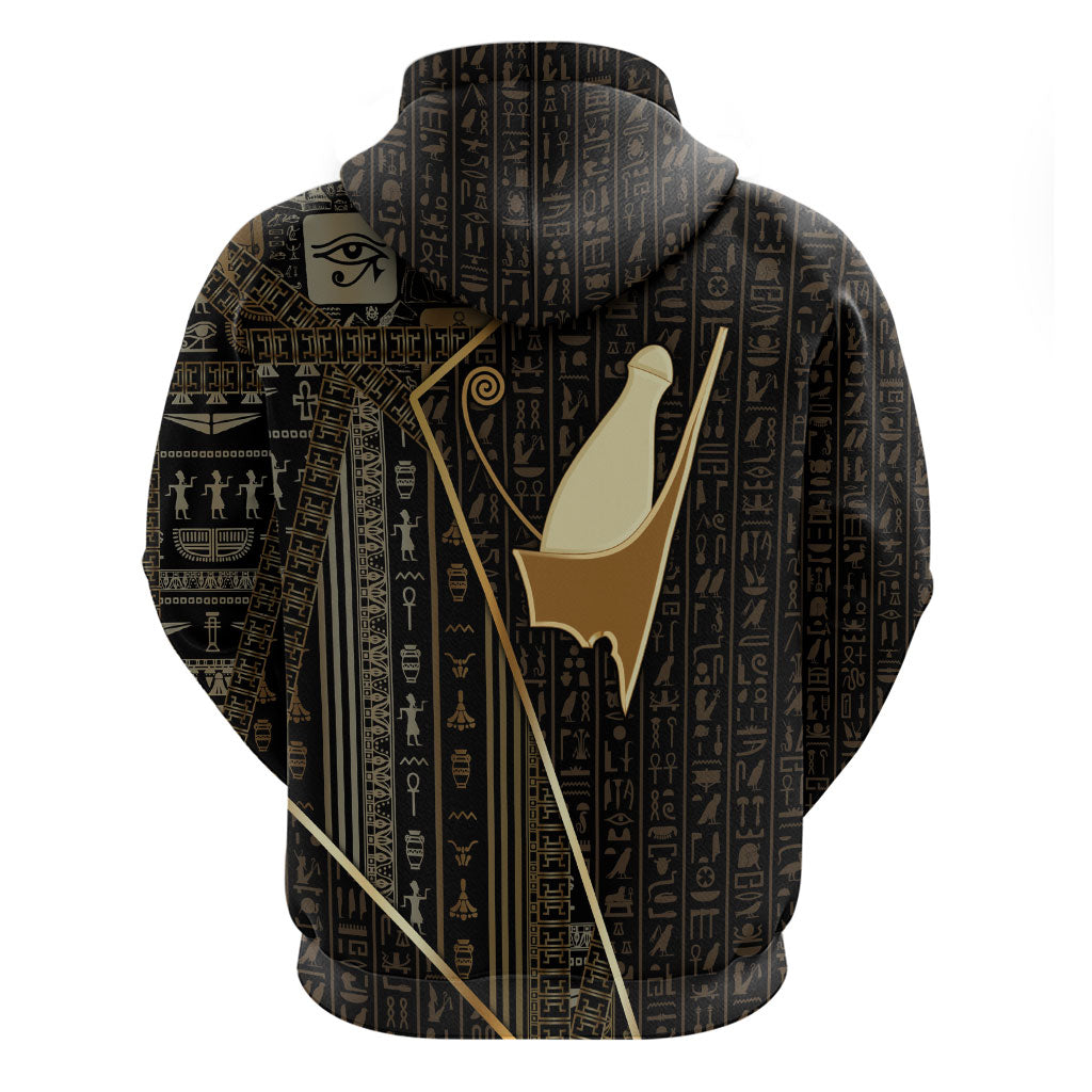 Egypt Pschent Crown Hoodie Ancient Mythology Unified Pharaoh