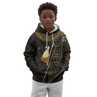 Egypt Pschent Crown Kid Hoodie Ancient Mythology Unified Pharaoh