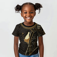 Egypt Pschent Crown Kid T shirt Ancient Mythology Unified Pharaoh