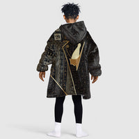 Egypt Pschent Crown Kid Wearable Blanket Hoodie Ancient Mythology Unified Pharaoh