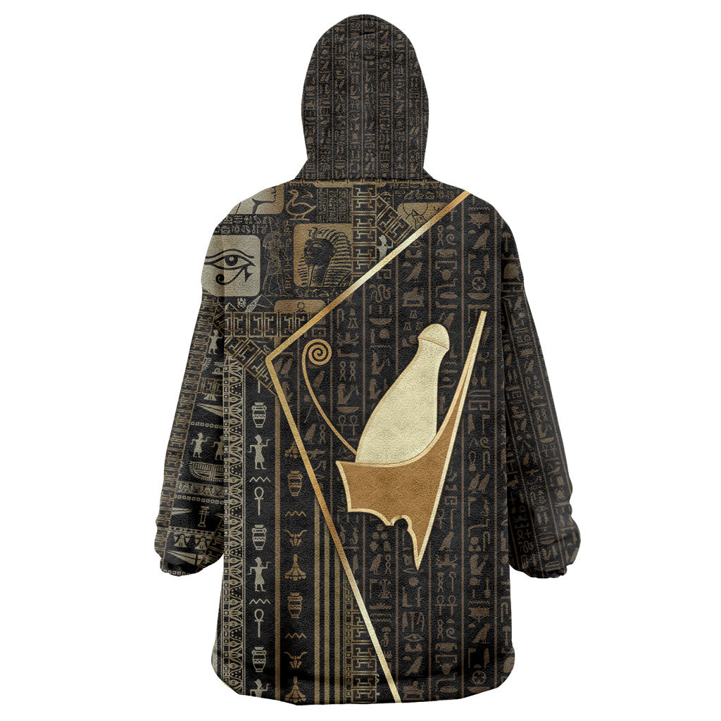 Egypt Pschent Crown Kid Wearable Blanket Hoodie Ancient Mythology Unified Pharaoh