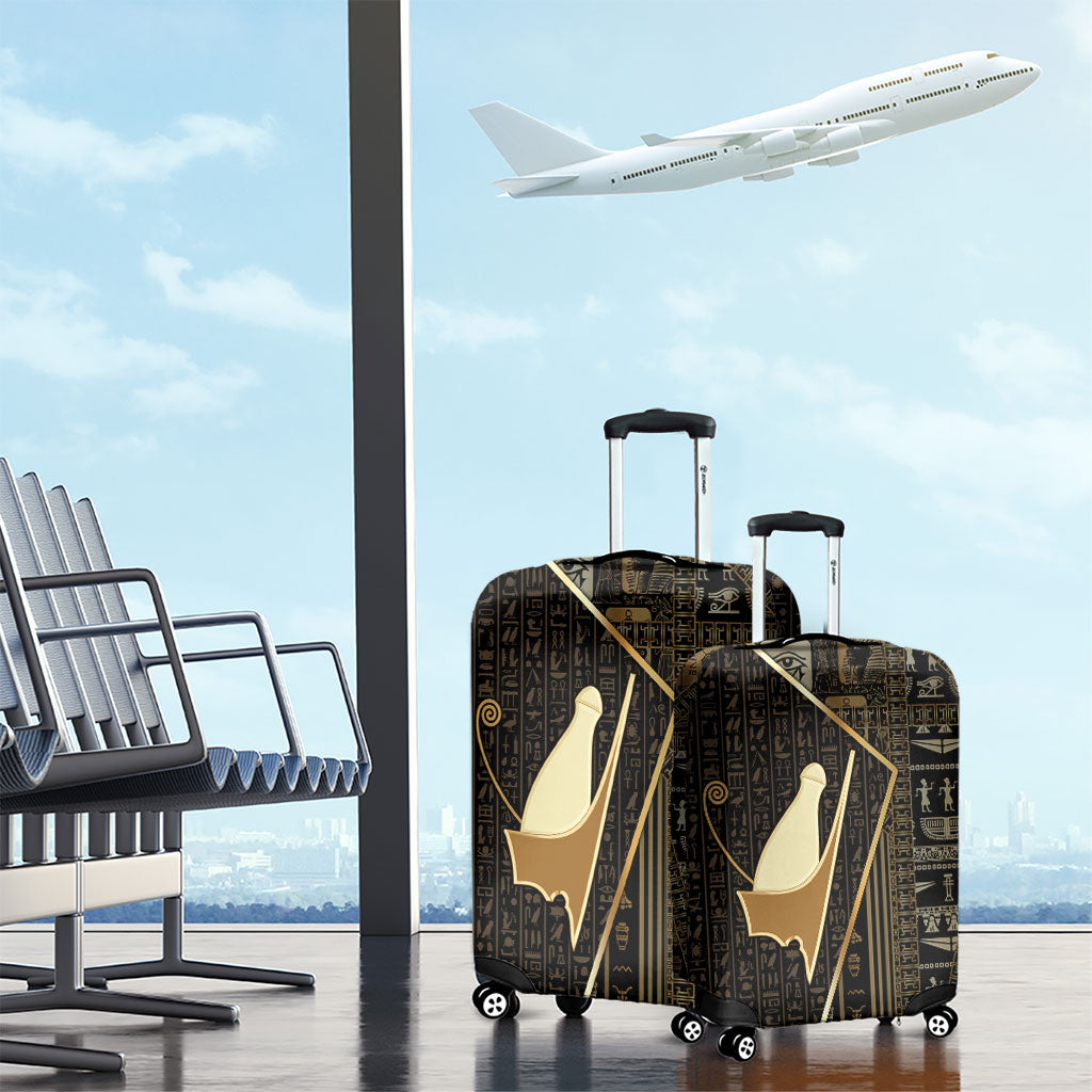 Egypt Pschent Crown Luggage Cover Ancient Mythology Unified Pharaoh