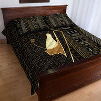 Egypt Pschent Crown Quilt Bed Set Ancient Mythology Unified Pharaoh