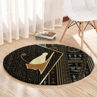 Egypt Pschent Crown Round Carpet Ancient Mythology Unified Pharaoh