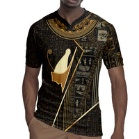 Egypt Pschent Crown Rugby Jersey Ancient Mythology Unified Pharaoh
