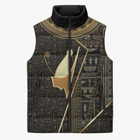Egypt Pschent Crown Sleeveless Puffer Jacket Ancient Mythology Unified Pharaoh