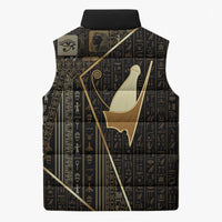 Egypt Pschent Crown Sleeveless Puffer Jacket Ancient Mythology Unified Pharaoh