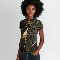 Egypt Pschent Crown Women Polo Shirt Ancient Mythology Unified Pharaoh