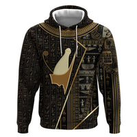 Egypt Pschent Crown Zip Hoodie Ancient Mythology Unified Pharaoh