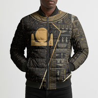 Egypt Akhet Bomber Puffer Jacket Ancient Mythology Horizon Sun Disk
