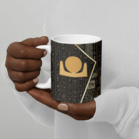 Egypt Akhet Ceramic Mug Ancient Mythology Horizon Sun Disk