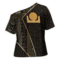 Egypt Akhet Cross Shoulder Shirt Ancient Mythology Horizon Sun Disk