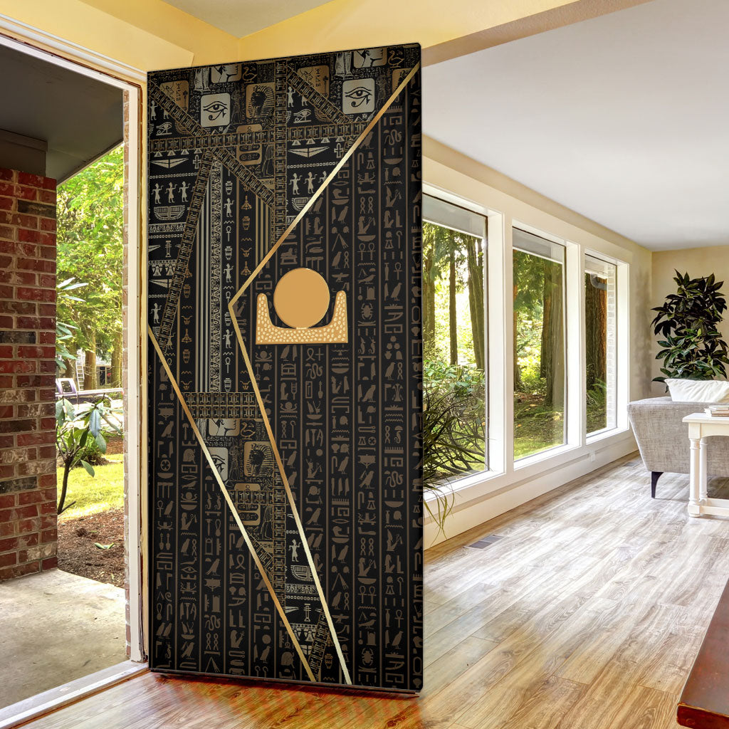 Egypt Akhet Door Cover Ancient Mythology Horizon Sun Disk
