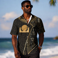 Egypt Akhet Hawaiian Shirt Ancient Mythology Horizon Sun Disk DT05