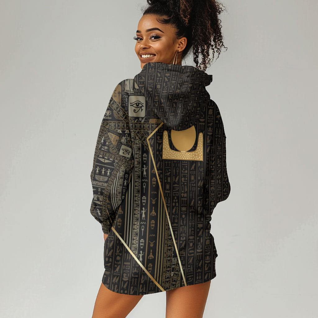 Egypt Akhet Hoodie Dress Ancient Mythology Horizon Sun Disk