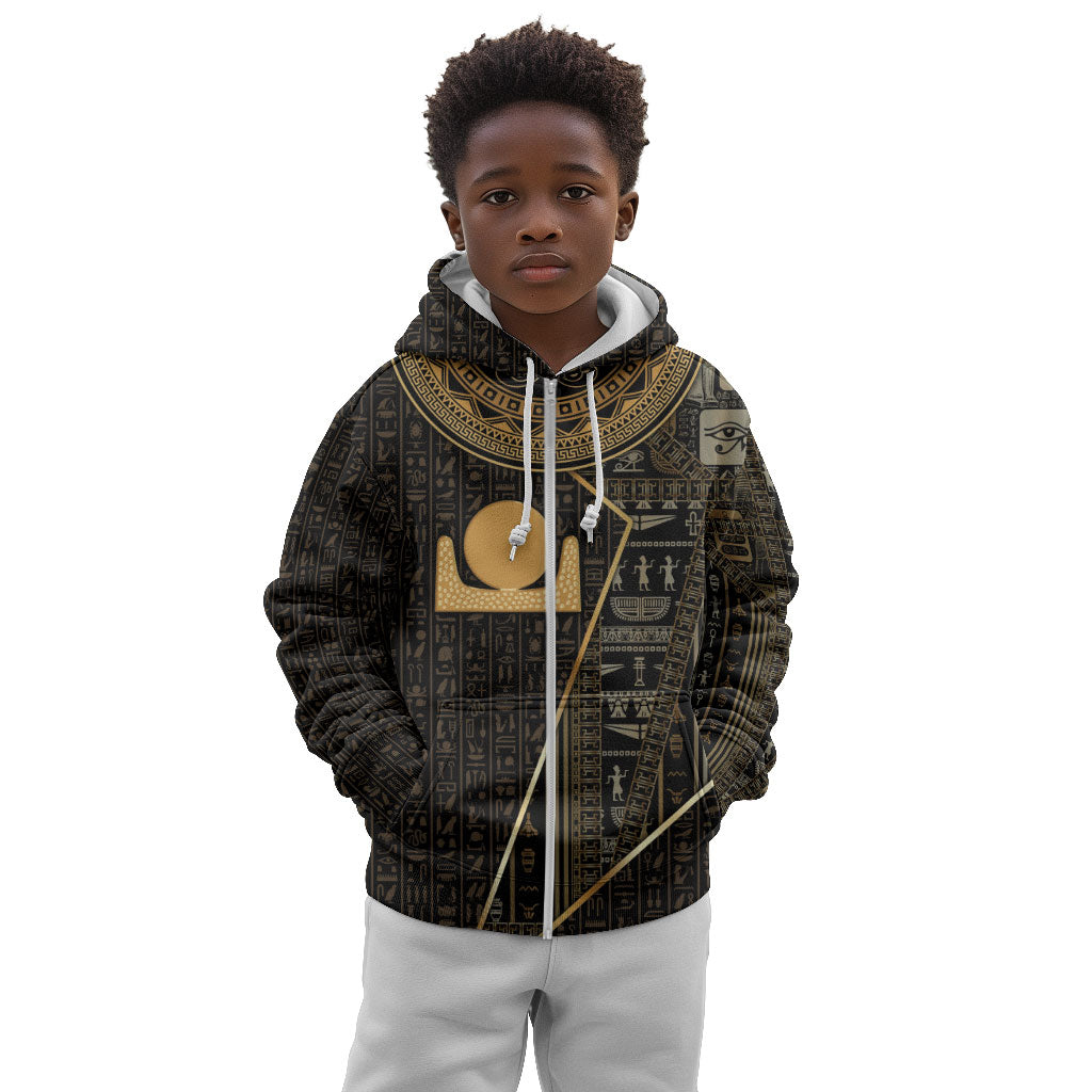 Egypt Akhet Kid Hoodie Ancient Mythology Horizon Sun Disk