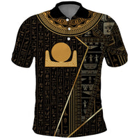 Egypt Akhet Polo Shirt Ancient Mythology Horizon Sun Disk