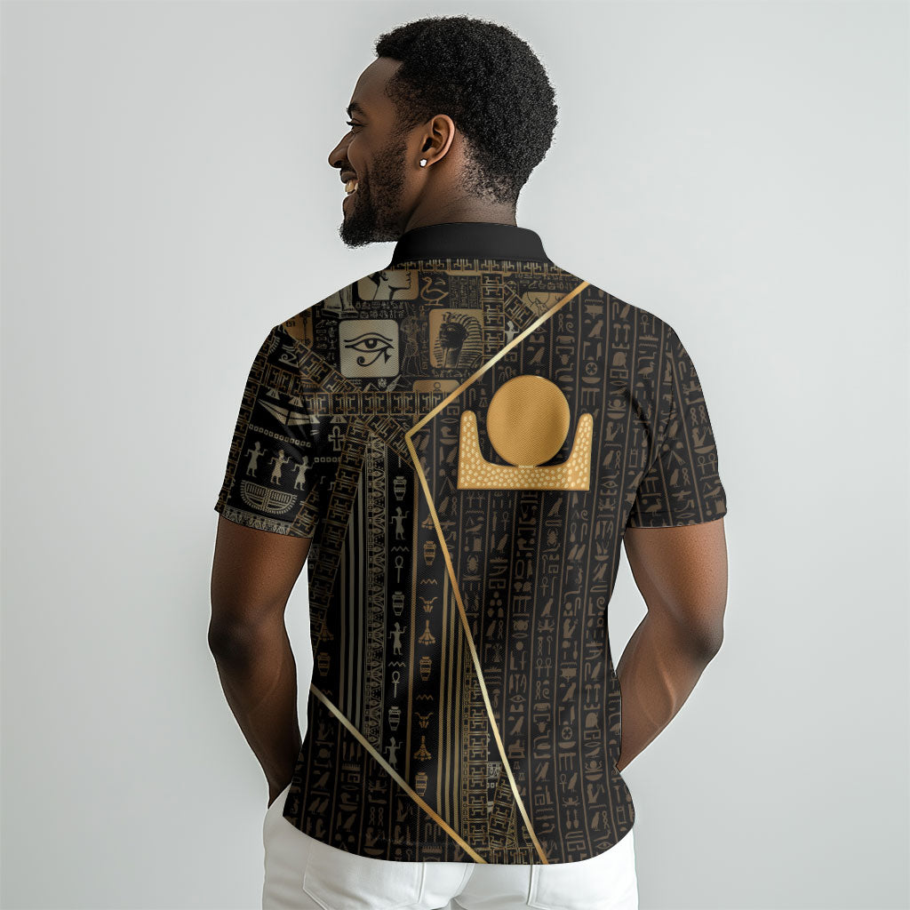 Egypt Akhet Polo Shirt Ancient Mythology Horizon Sun Disk DT05