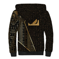 Egypt Akhet Sherpa Hoodie Ancient Mythology Horizon Sun Disk