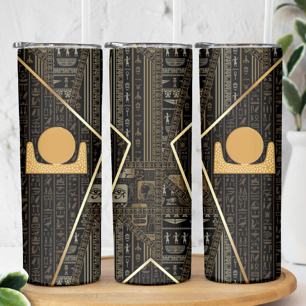 Egypt Akhet Skinny Tumbler Ancient Mythology Horizon Sun Disk