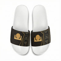 Egypt Akhet Slide Sandals Ancient Mythology Horizon Sun Disk