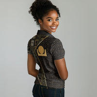 Egypt Akhet Women Polo Shirt Ancient Mythology Horizon Sun Disk