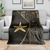 Egypt Seba Blanket Ancient Mythology Golden Star Royal