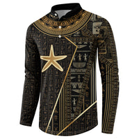 Egypt Seba Button Sweatshirt Ancient Mythology Golden Star Royal