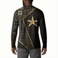 Egypt Seba Button Sweatshirt Ancient Mythology Golden Star Royal