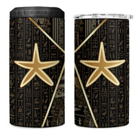 Egypt Seba 4 in 1 Can Cooler Tumbler Ancient Mythology Golden Star Royal